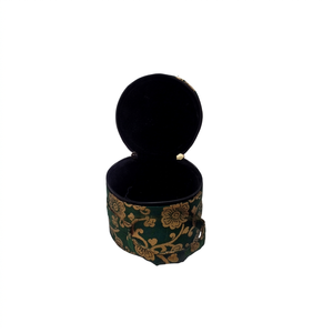 Sac de transport tibétain pour bol chantant, fait main, avec poignée, fermeture éclair et coussin, 3,5x5 pouces, en soie douce et soyeuse, certifié qualité excellente - Product Image 1