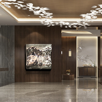 Décoration d'intérieur derniers métiers en métal art mural en acier inoxydable ornements muraux décoratifs pour le salon