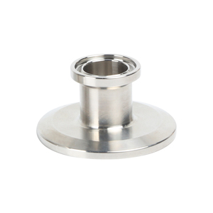 Cao cấp vệ sinh ống lắp Tri kẹp mặt bích End Cap Reducer Made cấp thực phẩm thép không gỉ SS304/SS316L 1 Piece mịn - Product Image 1