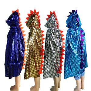 4ourcostumes Vêtements de performance très demandés pour garçons et filles, cape à capuche dinosaure pour enfants, cape d'Halloween pour enfants - Product Image 6