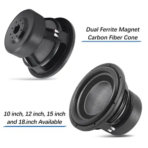 Car 12" Subwoofers High Power 6000w 4inch Voice Coil Dual 2ohms Car Subwoofer 12 Inch