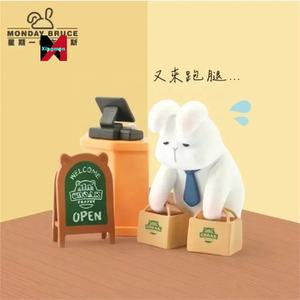 <span class=keywords><strong>Monday</strong></span> Bruce รุ่น5 Pre-Work Pick-ME-up ชุดกล่องปริศนาตัวการ์ตูนน่ารักของเล่นตกแต่งตัวการ์ตูนของขวัญเซอร์ไพรส์ - Product Image 4