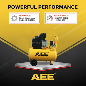 <span class=keywords><strong>Compresseur</strong></span> d'air industriel embarqué 50 litres 8 bars, moteur électrique portable à entraînement direct <span class=keywords><strong>pour</strong></span> atelier, pneus de voiture - Product Image 2