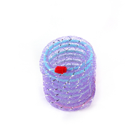 Ensemble de jouets pour chat en plastique coloré en forme de spirale, 4 pièces, interactifs, résistants à la mastication, pour l'entraînement et l'exercice des chatons en intérieur