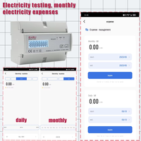 Compteur d'énergie bidirectionnel triphasé Tuya WiFi ZigBee, moniteur 3*110/190V ou 230/400VAC, transformateur de type séparé 3 pièces EA7321C-BI