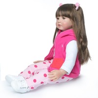 Poupée Reborn de 60 CM, Poupée Bébé Reborn en Vinyle Silicone Doux de 24 Pouces, Bébés Reborn Réalistes