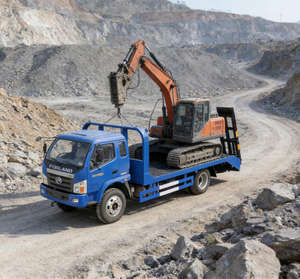 Nuevo Camión de Transporte de Plataforma Plana Pequeño de 10 Toneladas, Diésel, Manual, Emisión Euro 4, Color de Carrocería Personalizado para Obras de Construcción y Talleres Mecánicos - Product Image 1