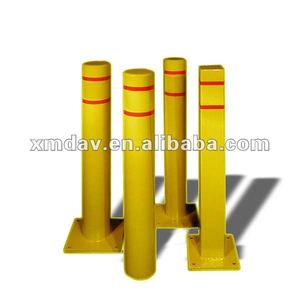Protección de Estacionamiento de Metal Amarillo Resistente para Exteriores, Protección Contra Choques Montada en Superficie, Personalizada, de Acero Inoxidable, Seguridad Vial, 100 Piezas - Product Image 4