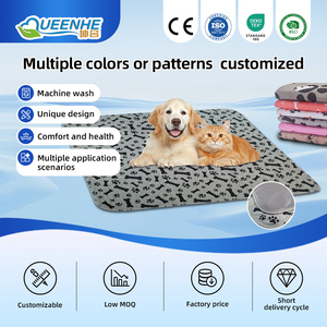 Alfombrilla de <span class=keywords><strong>PVC</strong></span> de lujo para perros al por mayor, tamaño grande, 80x90cm, almohadillas lavables para orinar para mascotas, almohadillas impermeables para entrenamiento de cachorros con patrón de animales para gatos - Product Image 1