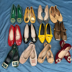 Chaussures plates et sandales d'été pour femmes de <span class=keywords><strong>grande</strong></span> qualité, en vrac, usagées, bon marché, chaussures à talons hauts pour femmes - Product Image 6