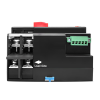 LUZRO 4P 63A 125A 220V 230V 50/60Hz Type MCB Double Alimentation Commutateur de Transfert Automatique ATS 2 Entrées 2 Sorties Série Veilleuse