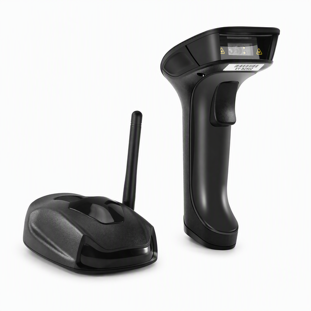 High Quality Wireless 2D Barcode Scanner 1800mAh Rechargeable Handheld with 2.4G/ 100-150m USB in Stock