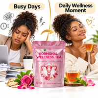 Tisane aux herbes de mère-élue, framboise et angélique chinoise pour le bien-être quotidien des femmes, équilibre hormonal, sachets de thé, vente en gros OEM ODM en usine