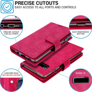 GSCASE Goospery Card Storage Wallet-type Case Luxury PU Leather Magnetic Stand phone cover for <span class=keywords><strong>samsung</strong></span> Galaxy S24 S10 - Product Image 3