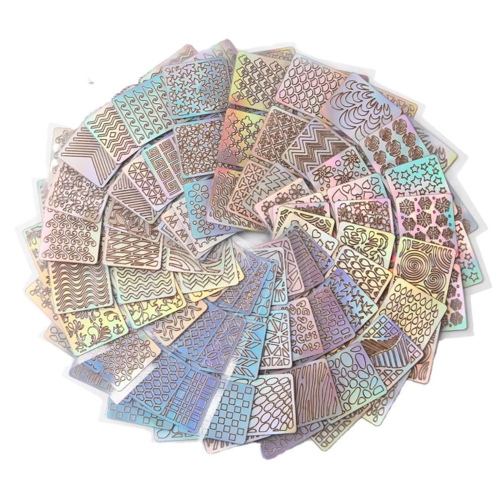 Аксессуары для дизайна ногтей, лазерная наклейка для ногтей своими руками, оптовая продажа, двадцать четыре вида новейших Дизайнов 3d и предложения, художественные наборы 100, 5 дней