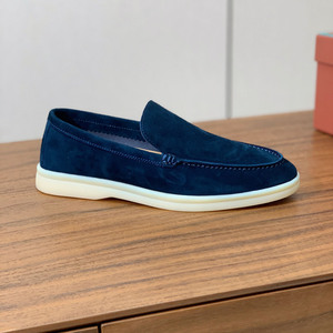 Mocassini piatti da <span class=keywords><strong>uomo</strong></span> all'ingrosso, in pelle scamosciata, comodi, traspiranti, slip-on, per camminare, per <span class=keywords><strong>uomo</strong></span> e donna, taglia Lazy - Product Image 1