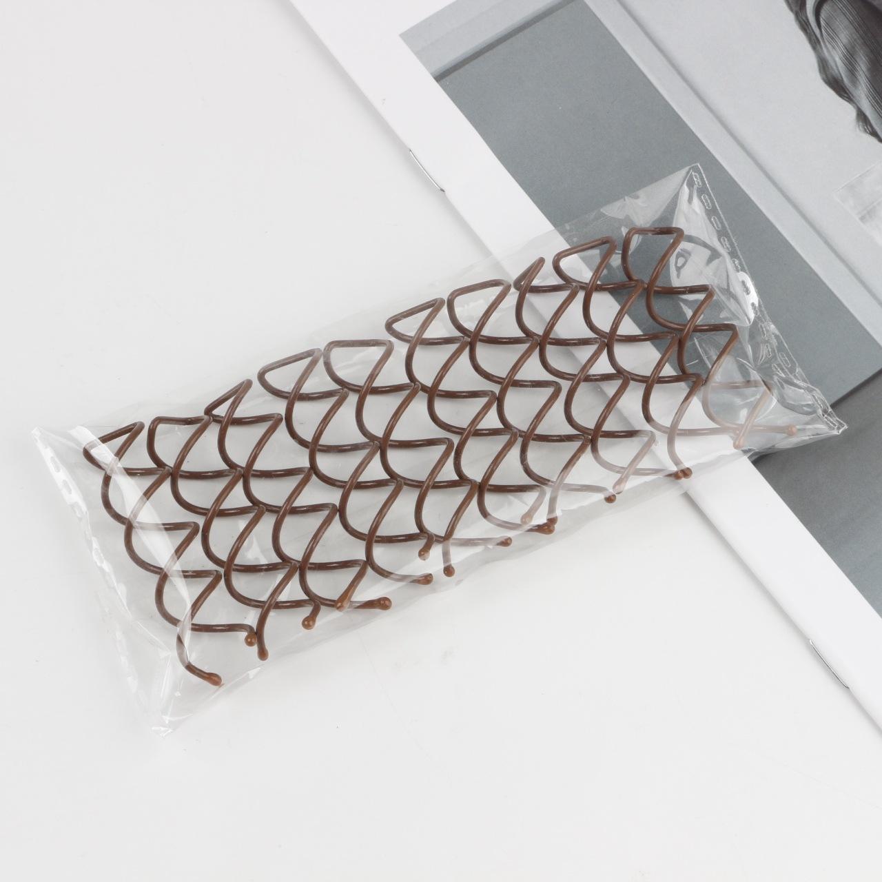 Clip Spirale à Tête Ronde Couleur Café 10 - Pack