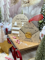 Nouveau design – Pendentif en bois en forme de lettre de Noël, porte-cartes à suspendre pour sapin de Noël, ornements, vente en gros, décorations pour fêtes