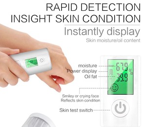 Mini vaporisateur facial portable <span class=keywords><strong>2</strong></span> en 1 Test cutané Nano <span class=keywords><strong>Mister</strong></span> 25ml Pulvérisateur de brume faciale Hydratant profond Usb Nano Mist Sprayer - Product Image 4
