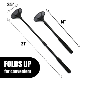 Easace Retrátil Volta Do Zero para Homens e Mulheres, 21-Polegadas Adulto Corpo Raspador Compact Pet Retrátil com ABS Cabeça de Massagem - Product Image 2