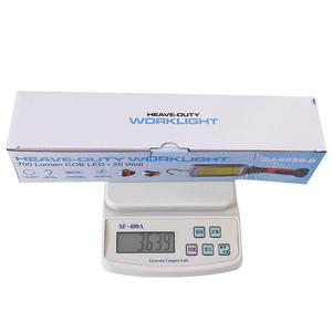 Lámpara de Trabajo Resistente, 700 Lúmenes, LED COB, 20 Vatios, Recargable, para Camping, con Gancho Magnético y Carga USB - Product Image 1