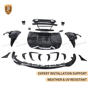 Kit Carrozzeria in Fibra di Carbonio Stile BB per <span class=keywords><strong>Mercedes</strong></span> <span class=keywords><strong>AMG</strong></span> GT63 C192 2024-2026: Labbro Anteriore, Canard, Cofano, Diffusore Posteriore, Alettone, Terminali di Scarico - Product Image 3