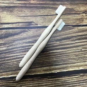 Brosse à dents en bambou en forme de gourde, biodégradable, pour adultes et enfants, usage domestique - Product Image 1