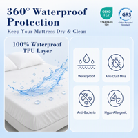 Usine directement protecteur de matelas de lit personnalisé de haute qualité respirant 100% Polyester housse de matelas imperméable