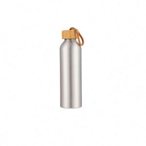 Nueva Llegada, Botellas de Agua Deportivas de Aluminio con Logotipo de Marca al por Mayor, con Tapa de Bambú y Asa, para Promociones, Precio de Fábrica - Product Image 5