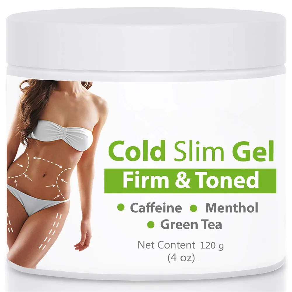 Gel amincissant à froid de Cellulite, avec café et thé vert, raffermissant et tonifiant, favorise la Circulation contre les vergetures