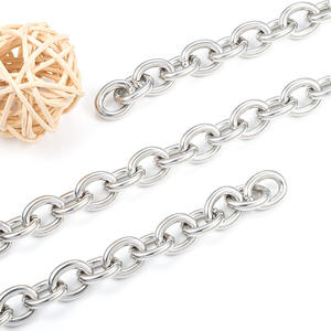 पुरुषों, महिलाओं के लिए हस्तनिर्मित मोटी चेन, DIY आभूषण हार के लिए सुपर बड़ी वॉटरप्रूफ टाइटेनियम स्टेनलेस स्टील चेन - Product Image 4