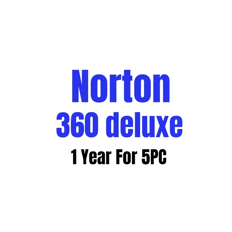 Norton 360 Deluxe 1 año 5PC cuenta + contraseña-Norton 360 Deluxe Key Protección contra amenazas en tiempo real Multicapa Enviar por correo electrónico