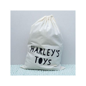 Personalised Toy sack cotton drawstring storage bag