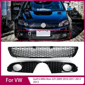 สำหรับ Golf 6 MK6 Non-GTI ปี 2009 2010 2011 2012 2013 ตะแกรงกันชนหน้า ครอบไฟตัดหมอก 5K0853665 5K0853666 - Product Image 1