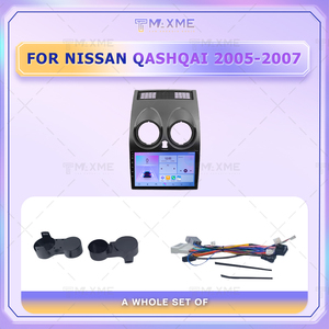 Cadre de tableau de bord stéréo 12.3/10.25 pouces pour <span class=keywords><strong>NISSAN</strong></span> <span class=keywords><strong>Qashqai</strong></span> 2005-2007 Matten noir fabricant Android Auto GPS écran tactile cadre DSP - Product Image 4