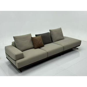 Juego de sofás seccionales de cuero de lujo moderno italiano, sofá de esquina Modular, muebles de sala de estar, Villa, <span class=keywords><strong>Hotel</strong></span>, apartamento, uso - Product Image 1