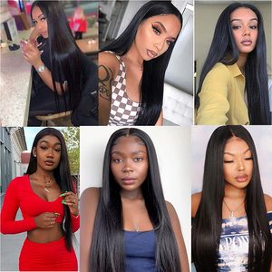 Extensions de cheveux humains lisses comme des baguettes Meche Bresilienne en gros, produits capillaires Ogx, perruques et chapeaux pour femmes - Product Image 6