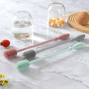 แปรงล้างขวดนม แปรงทำความสะอาดซิลิโคน แปรงล้างขวดนมด้ามยาว - Product Image 3