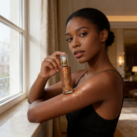 Huile corporelle en gel hydratante et nourrissante en gros, plusieurs saveurs et parfums, lotion scintillante parfumée sous marque privée