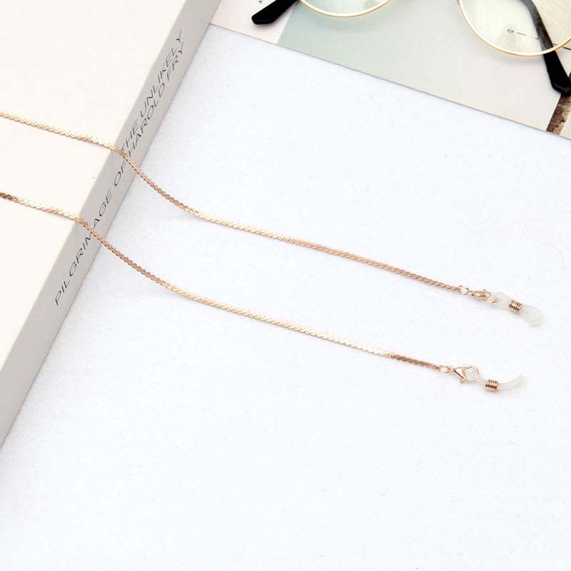 10pcs Gold Color Eyeglass Chain Women