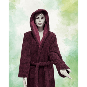 Peignoir unisexe de luxe premium extra épais 100% coton biologique écologique à séchage rapide avec fonction rafraîchissante jetable pour hommes et femmes - Product Image 3