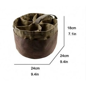 Sac de rangement pour outils avec 17 poches, cordon de serrage souple, poignée en sangle de nylon pour électricien, chauffagiste, plombier, échantillon gratuit - Product Image 3
