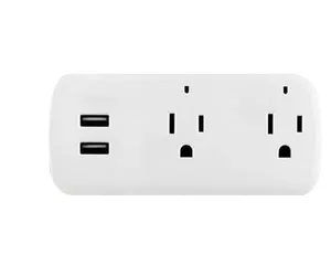 Smart plugs & sockets Tuya wifi 2 outlets with USB ports and type C100-240v US power adapter electric plug alexa google home