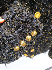 BA2365 Giacca Cardigan da <span class=keywords><strong>Donna</strong></span> Stile Francese Doppiopetto con Bottoni Dorati Scollo a V Versatile Elegante Corta in <span class=keywords><strong>Tweed</strong></span> - Product Image 5