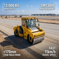 Compacteur vibrant à double tambour 13 tonnes 15 tonnes pour la construction routière avec moteur haute puissance à vendre