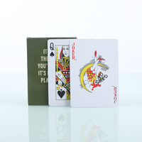 Cartes à jouer publicitaires personnalisées imprimées recto-verso avec logo OEM pour usage familial - Écologiques et durables