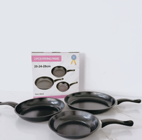 Set Peralatan Masak Grosir Warna Hitam Anti Lengket Panci Penggorengan