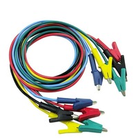 15Amp Alligator Clip Copper Conductor PVC Insulated Test Lead Set for Multimeter Probe