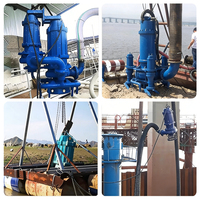 Pompe centrifuge submersible multi-étages HRZL haute pression pour eaux usées, sable et boues, avec agitateur, 3KW-650KW, 6-48 pouces