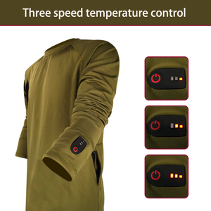 Ensembles de sous-vêtements d'hiver pour hommes Sous-vêtements chauffants lavables pour sports d'extérieur d'hiver à manches longues - Product Image 3